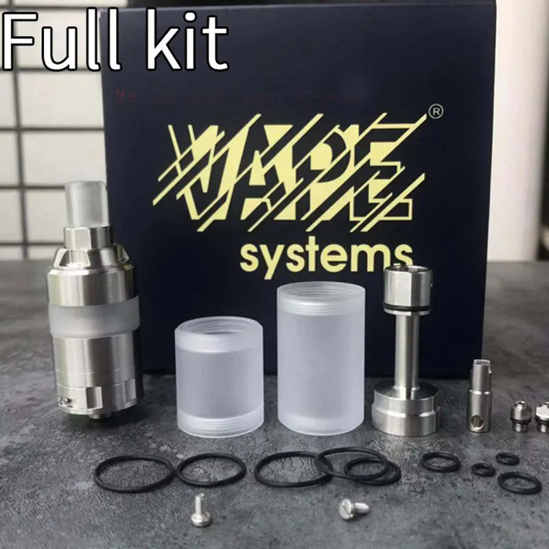 

100% YFTK KA V8 Style RTA Nano Full Kit 22mm 316ss Vape Tank MTL RTA Single coil DIY Rebuildable Atomizer 2ml for 5110 Vape mods