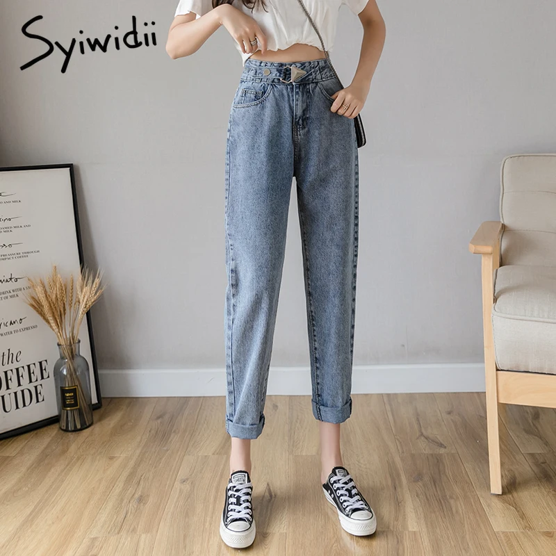 Syiwidii бриджи женские летние Новые Джинсы Для Мамы Женские размера плюс джинсы с
