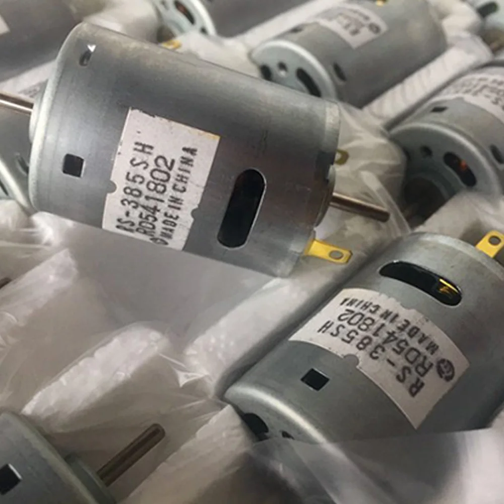 Mabuchi двойной Выход Вал микро двигатель небольшие RS 385SH 20480A DC 3V 6V 12V 18V 10350 об/мин
