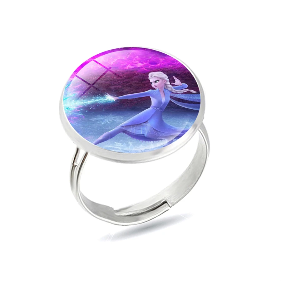 Принцесса Эльза Анна детские Мультяшные кольца Снежная королева аксессуары