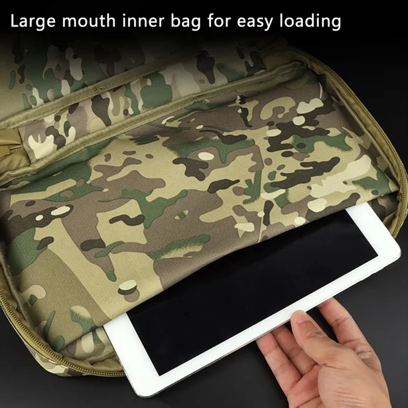 

Outdoor MOLLE Handbag Lightweight Portable Large Capacity Storage Climbing Storage Bags 13.8 Inch Nylon Sports Bag