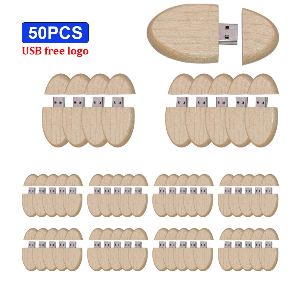 

Wooden 50pcs Free Logo USB 2.0 32GB 64GB 128gb USB Flash Drive 128GB Pendrive 16GB 8GB 4gb Pen Drive U Disk Flash Memory Stick
