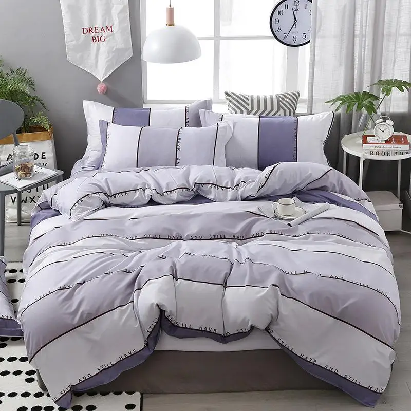 

49 Textile elk bed linens Nordic bedding sets duvet cover set quilt cover bed sheets Aloe Cotton New Year's bedding queen size
