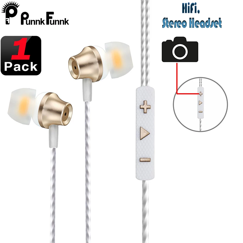 PunnkFunnk проводные наушники с высоким басом с двойным приводом hifi стерео наушники-вкладыши с микрофоном компьютерные наушники для сотового телефона