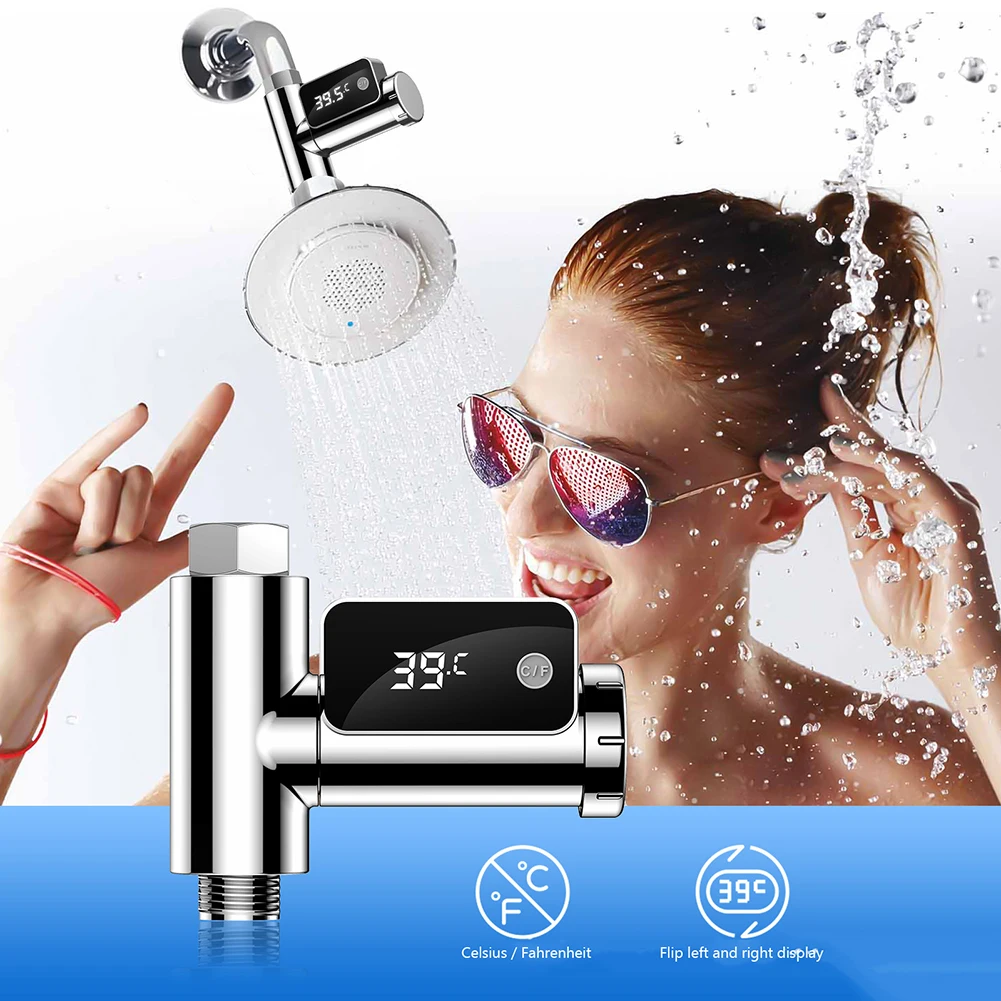 

LED Display Celsius Water Temperature Meter Monitor Baby Bath Water Thermometer Celsius/ Fahrenheit Display Screen Smart Meter