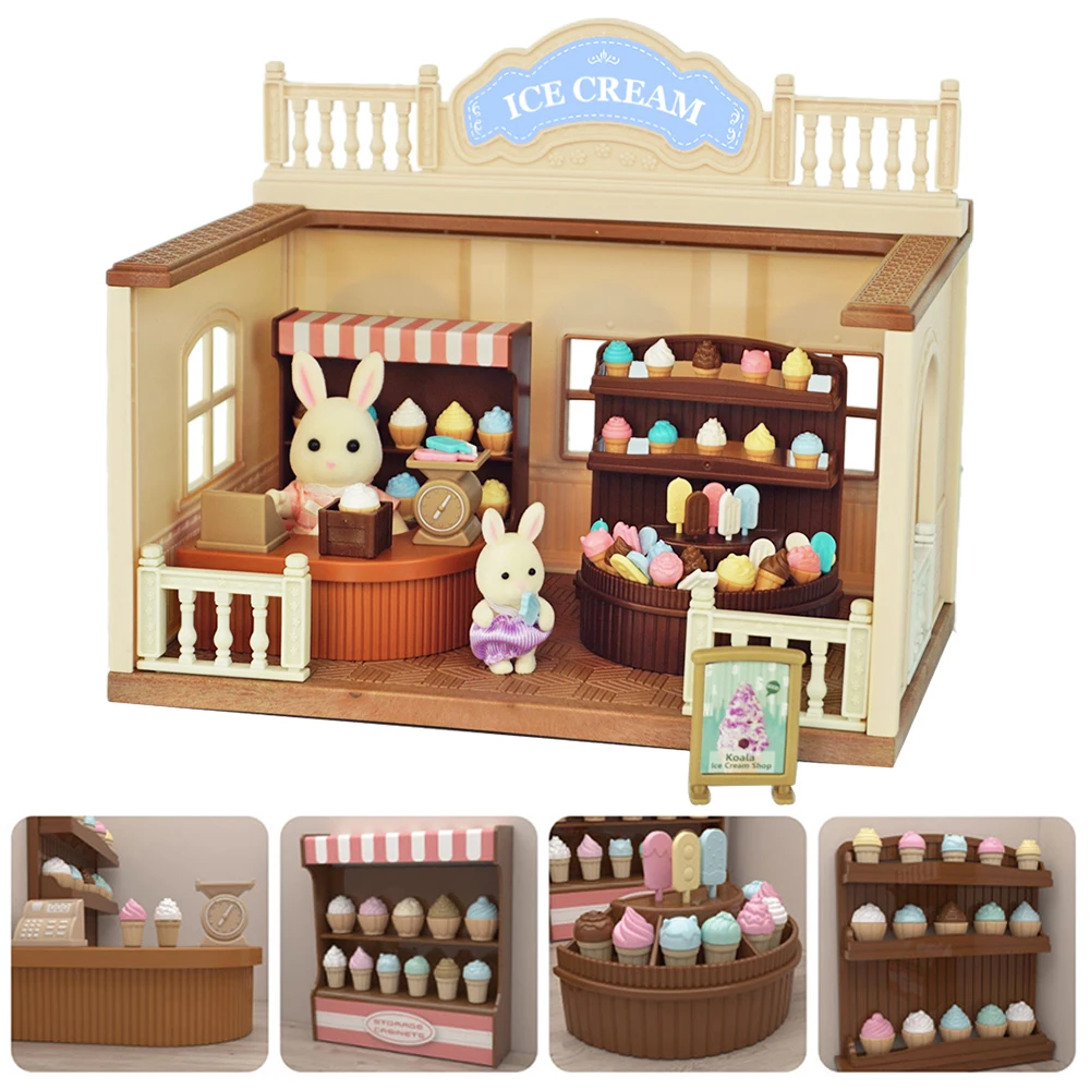 Семейная миниатюрная мебель Forest кукольный домик слон магазин животных