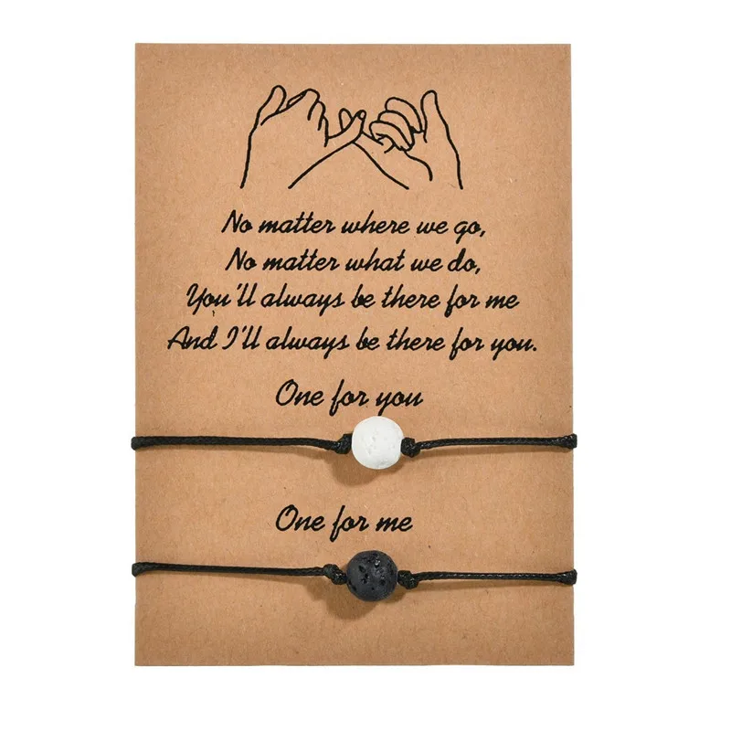 2 шт./компл. регулируемый браслет из бисера Бесконечность камень Сердце Звезда