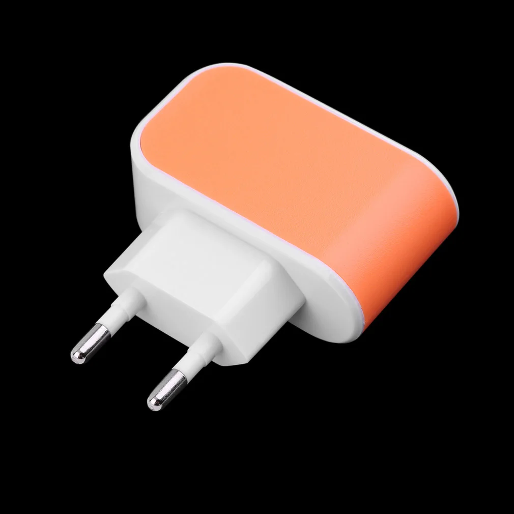 

Dropshipping Triple USB Port Wall Home Travel AC Power Adapter 3.1A EU Plug Hot Selling LED Triple USB Ports Wall Charger