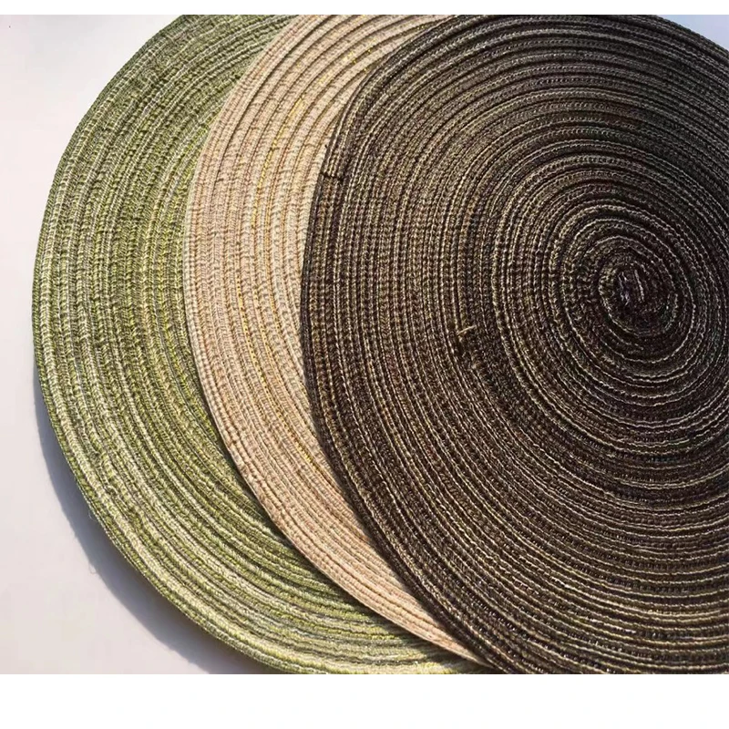 Круглый Изолированный Западный коврик с нескользящей изоляцией из