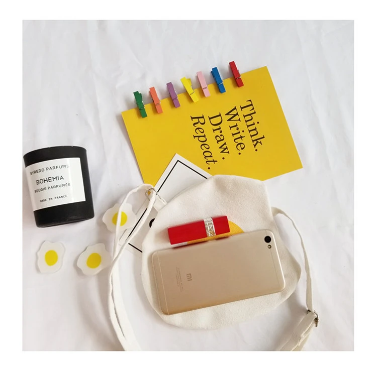 Летняя милая сумка через плечо с изображением яичницы женская |