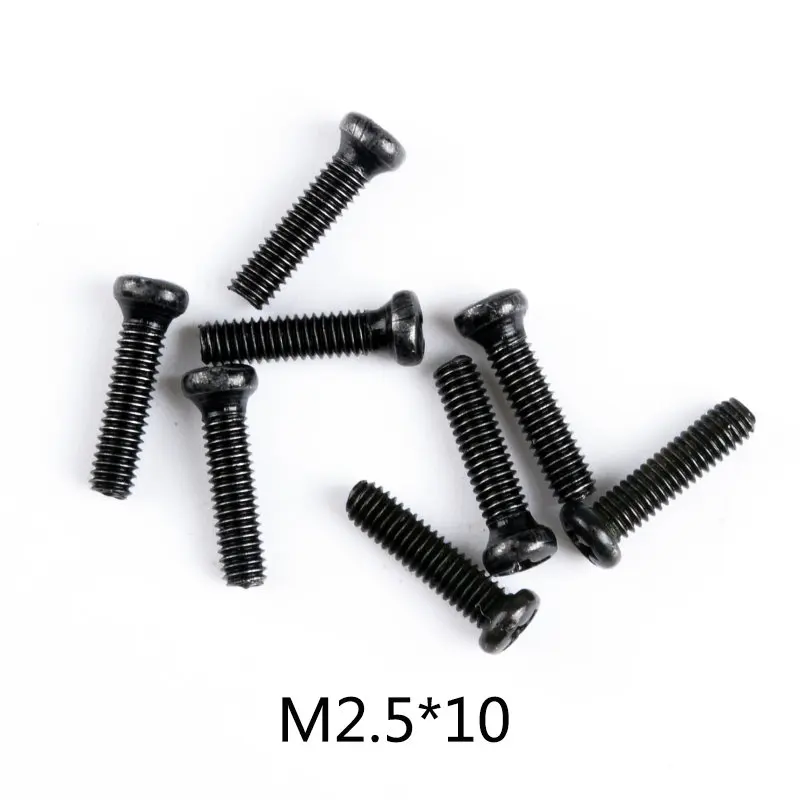 0102 Wltoys 12428 RC автомобиль запасные части саморезы с полукруглой потайной головкой Винты с плоской головкой и крестообразным шлицем половина штифт M2 M2.3 M2.5 M3 M4 винты для RC автомобиль - Цвет: 0102