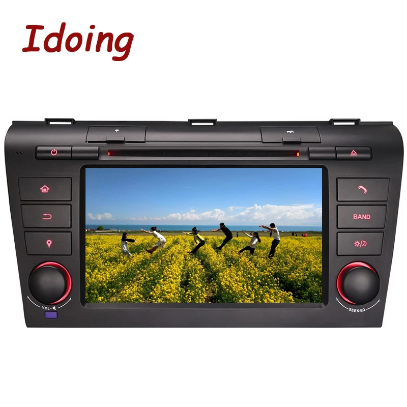 Idoing 2Din Android7.1 для Mazda3 автомобильный DVD мультимедийный видео плеер быстрая