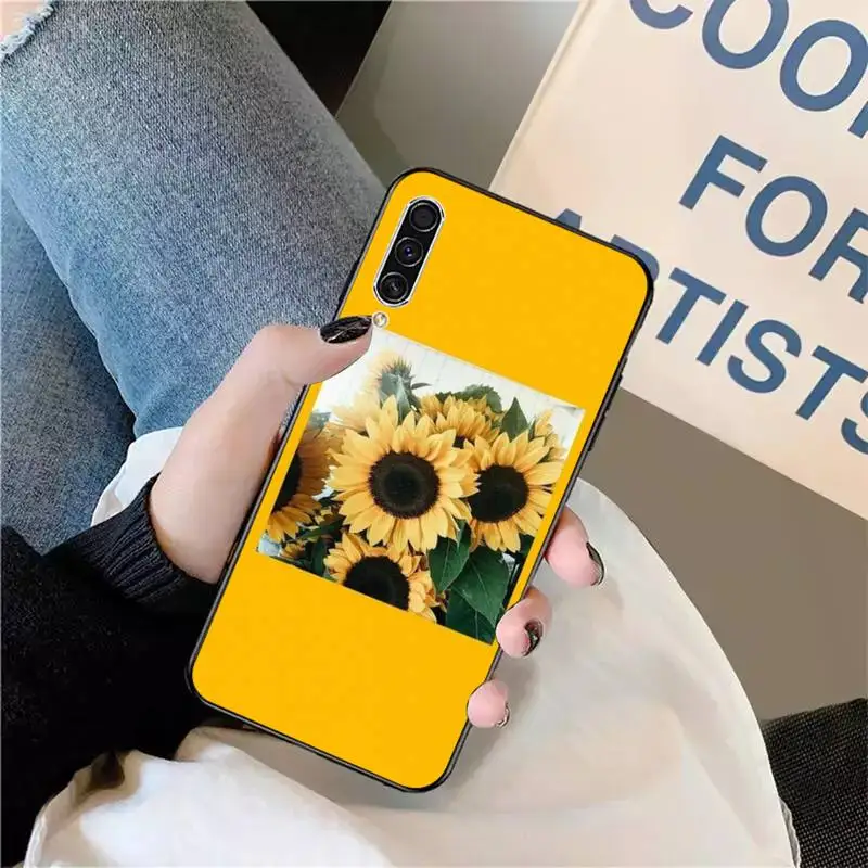 

Daisy Sunflower aesthetics art Phone Case For Samsung galaxy S 9 10 20 A 10 21 30 31 40 50 51 71 s note 20 j 4 2018 plus