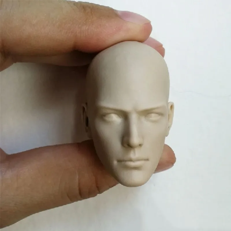 

1/6 Scale Male Head Sculpt Buddhist Monk Unpainted White Head Clothes Eyes/Open Eyes Model for 12 inches Action Figure