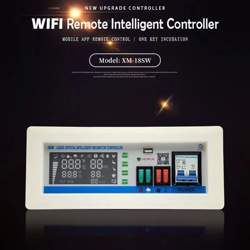 

XM-18SW Auto Egg Incubator Controller Thermostat Hygrostat App System Control