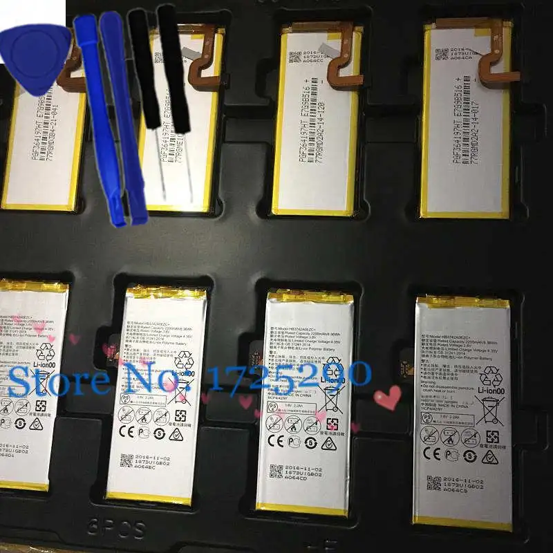 Новый оригинальный 2200mAh HB3742A0EZC + аккумулятор для Huawei P8 Lite GR3 2016 TAG L21 L22 L23 L01 L03 L13 ALE L02