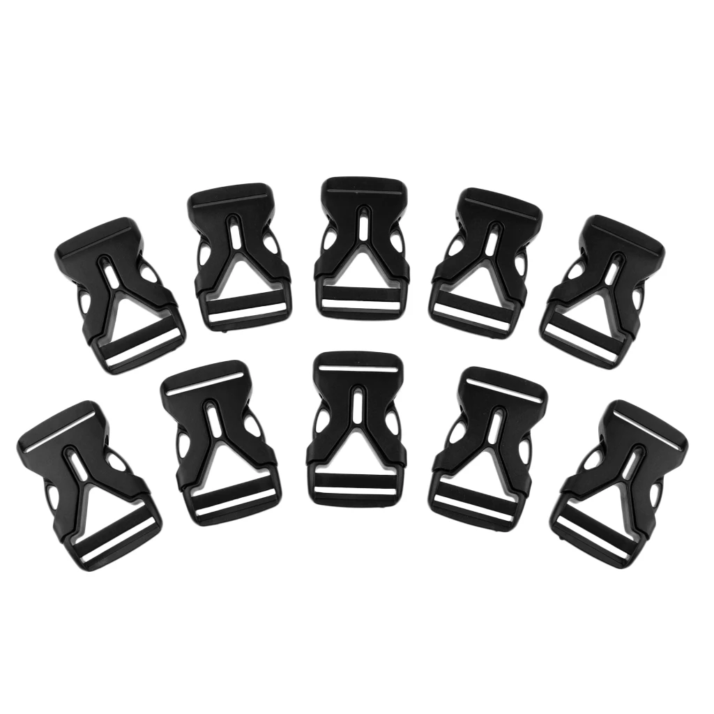 

10Pcs Plastic Strong Buckles Side Release Belt for Backpack Bag Luggage