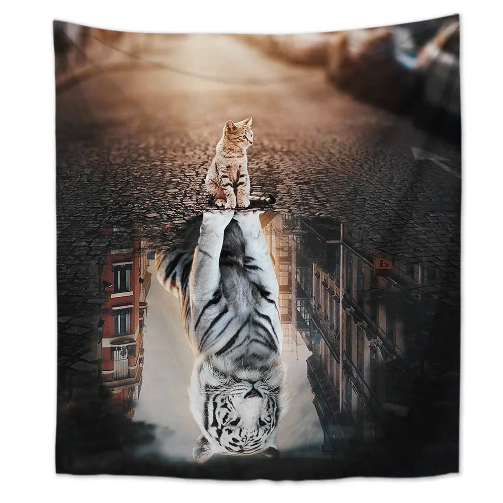 Гобелен INS в скандинавском стиле Ветер волка настенное украшение для дома