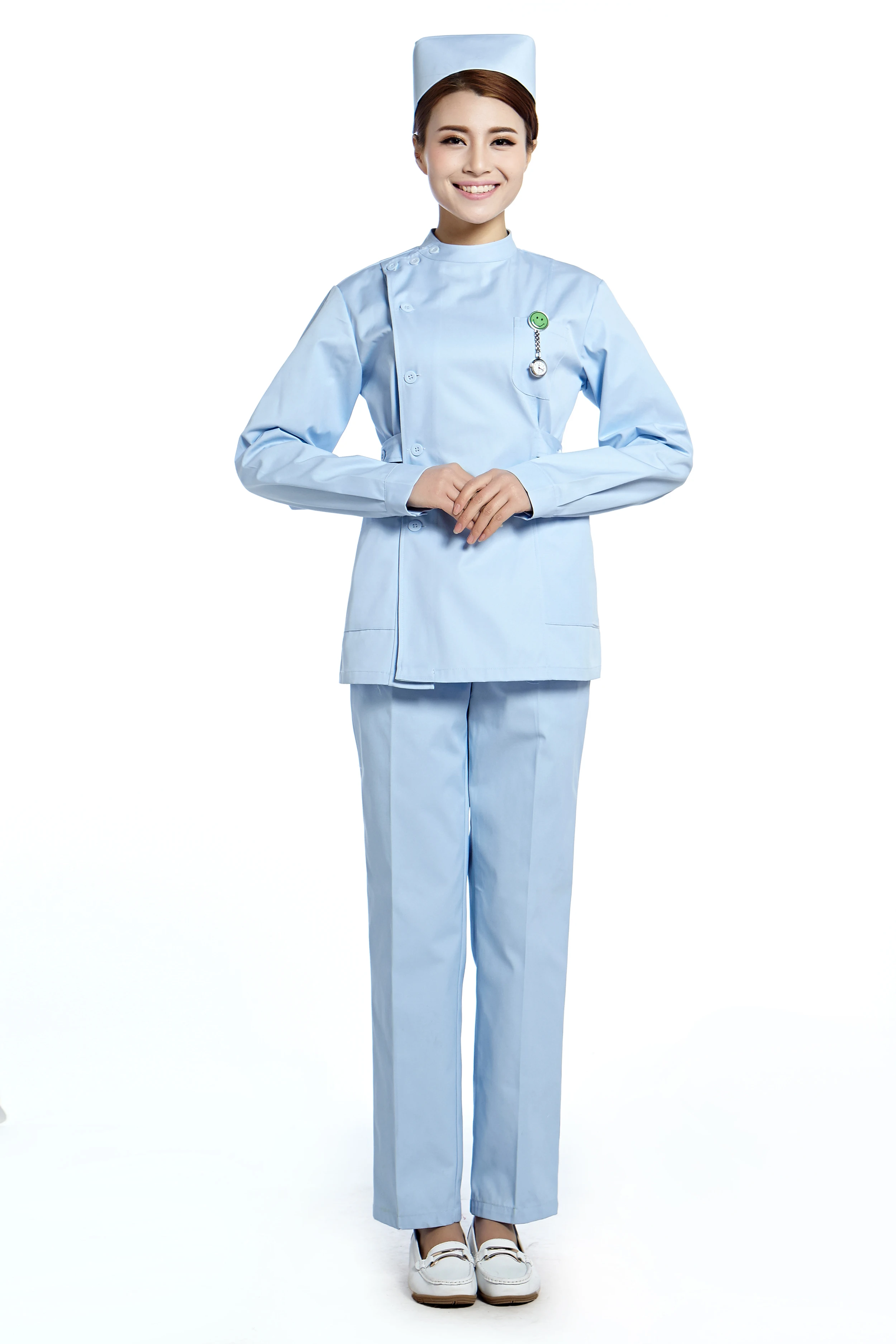 Женская медицинская Униформа с длинным рукавом аптека скрабы униформа для