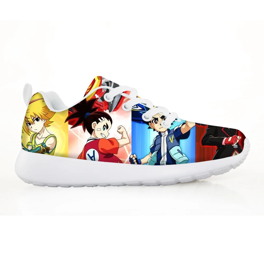 Beyblade Burst Детские кроссовки с принтом; Новинка; Весенняя повседневная обувь для мальчиков и девочек; Ультра-светильник; мягкая подошва; дышащая детская спортивная обувь