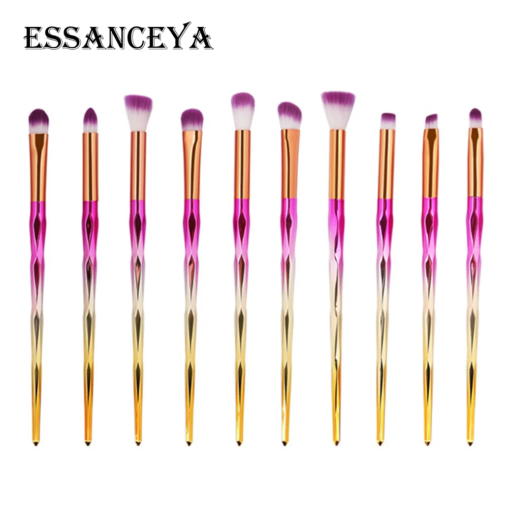 ESSANCEYA 4/10 шт алмазные кисти для макияжа Набор пудры основа тени для век Смешивание косметики красота макияж наборы щеток