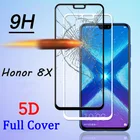 Изогнутое защитное стекло 9D с полным покрытием для Honor 8X, 2 шт., Передняя пленка, закаленное стекло для Huawei Honor 8X Max 8A Pro 8C, пленка