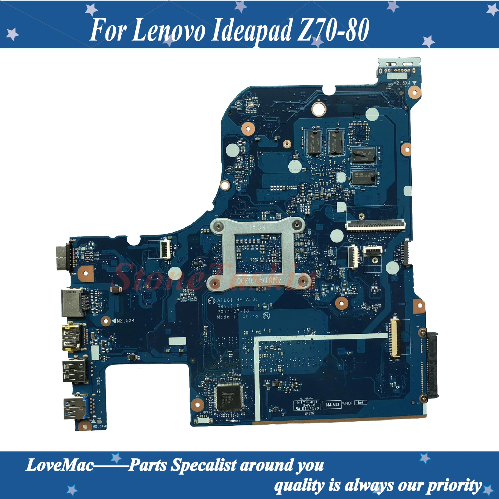 Высокое качество 5B20H14187 для Lenovo Z70 80 материнская плата ноутбука AILG1 NM A331 SR23W I7 5500U DDR3L