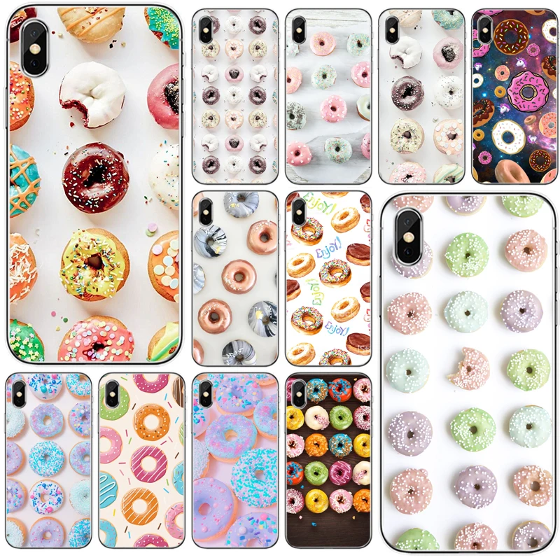 Вкусные чашки торт пончики десерт сердце еда чехол для телефона из мягкого