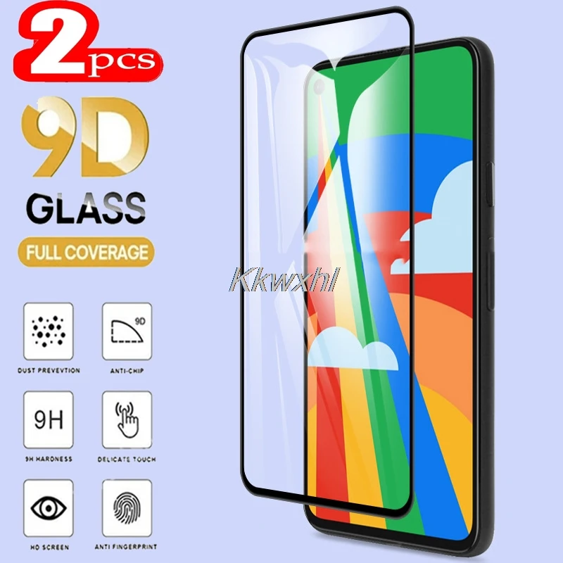 

2PCS For Google Pixel 4A 4G Screen Protector Full Glue Tempered Glass Protective Cover Film Pixel5 5 GD1YQ GTT9Q G025J GA02099