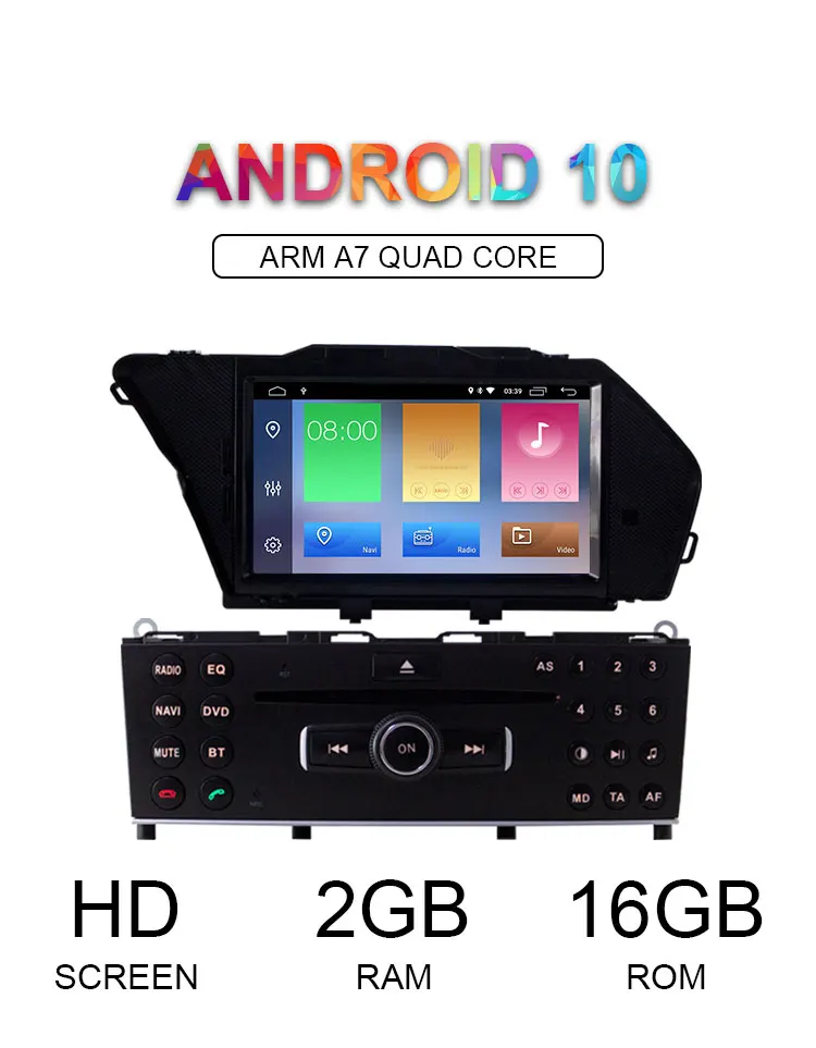 LJHANG автомобильный DVD мультимедийный плеер Android 10 для Mercedes Benz GLK Class X204 GLK300 GLK350 gps Navi 1 Din стерео wifi Аудио