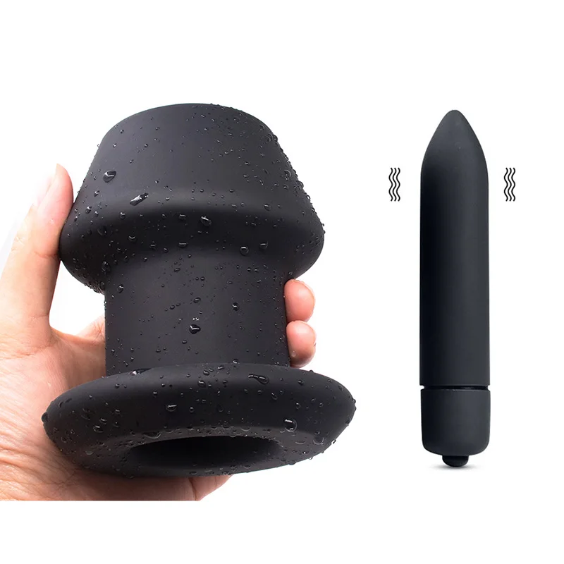 Большая Анальная пробка силиконовый полый массаж простаты вагинальный дилатор