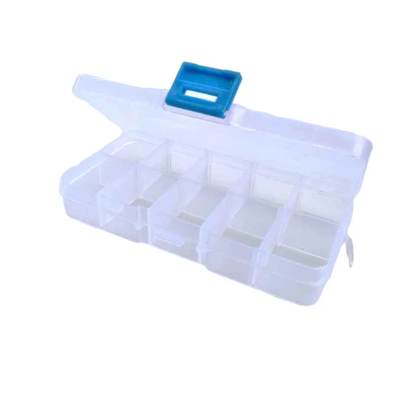 3 шт регулируемый пластиковый 10 отсек Коробка для хранения серьги кольцо