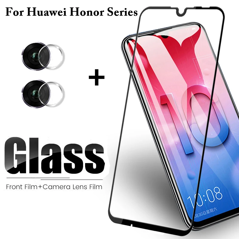 Стекло для объектива камеры 2 в 1 Huawei Honor 10 Lite Защитное стекло экрана 10i Honor10lite