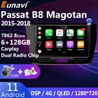 Eunavi 4G 2 Din Android 11 автомобильный Радио мультимедийный плеер для VW Passat B8 Magotan 2015 - 2018 Авто Радио dvd планшет GPS навигация