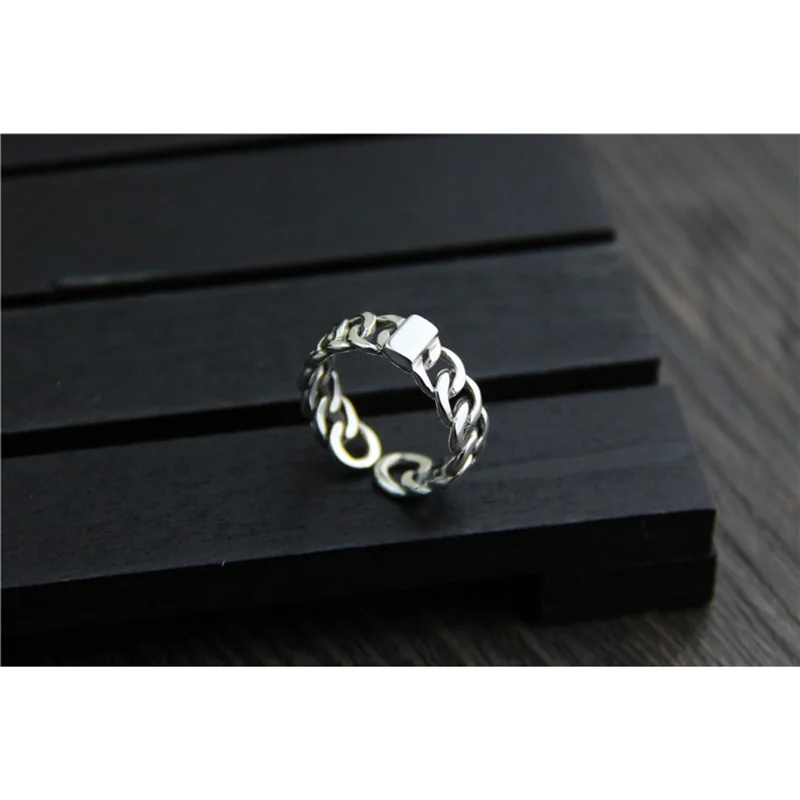 Гарантированное кольцо 925 Серебряная форма ремня дизайнерское ювелирное изделие