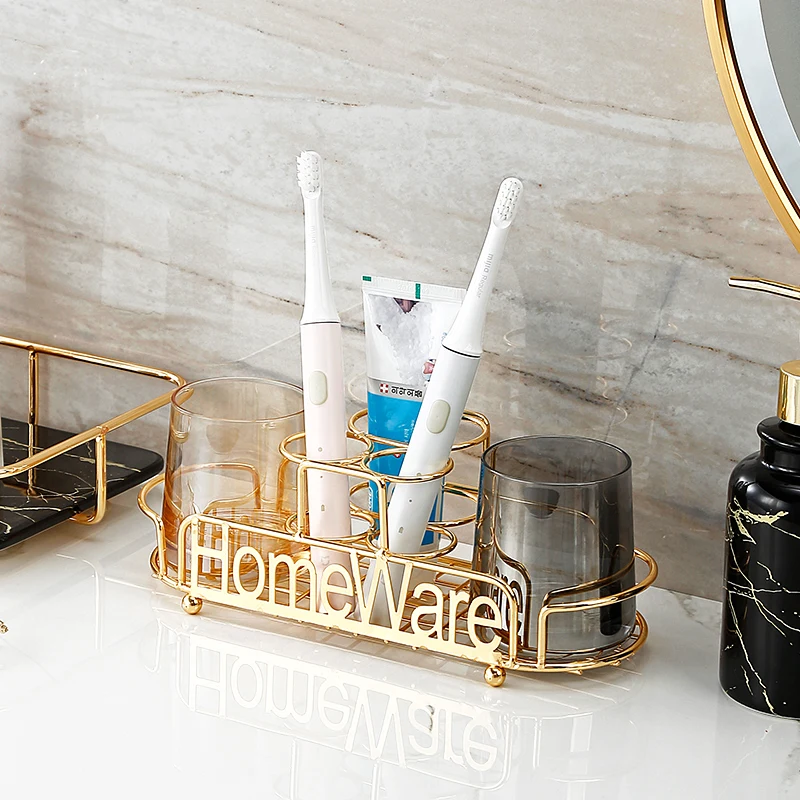 Набор чашек для ванной комнаты роскошный держатель зубной щетки раковина стойка