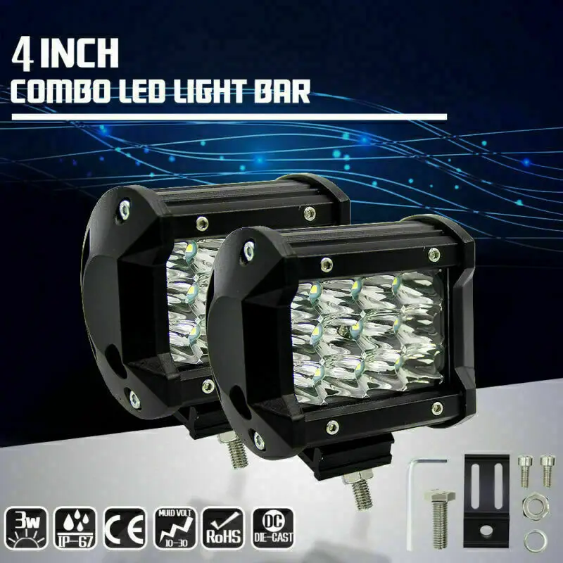 2 шт. 36 Вт 72 светодиодные фары ближнего света | Автомобили и мотоциклы