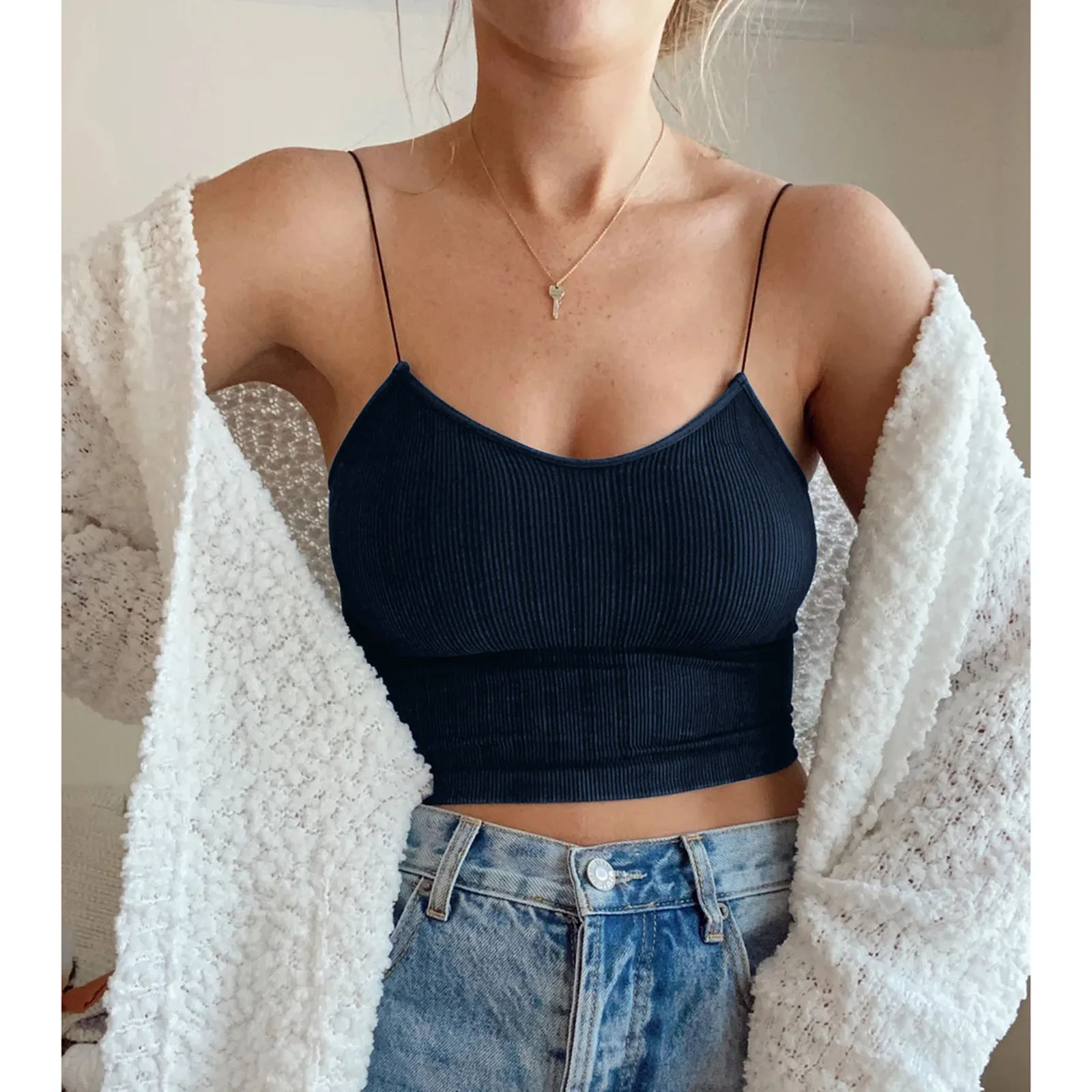 Новинка 2021 летние женские пикантные модные короткие топы с круглым вырезом