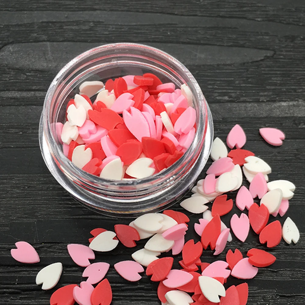 Полимерная глина 3D для дизайна ногтей фрукты ломтик цветок Лепесток Любовь