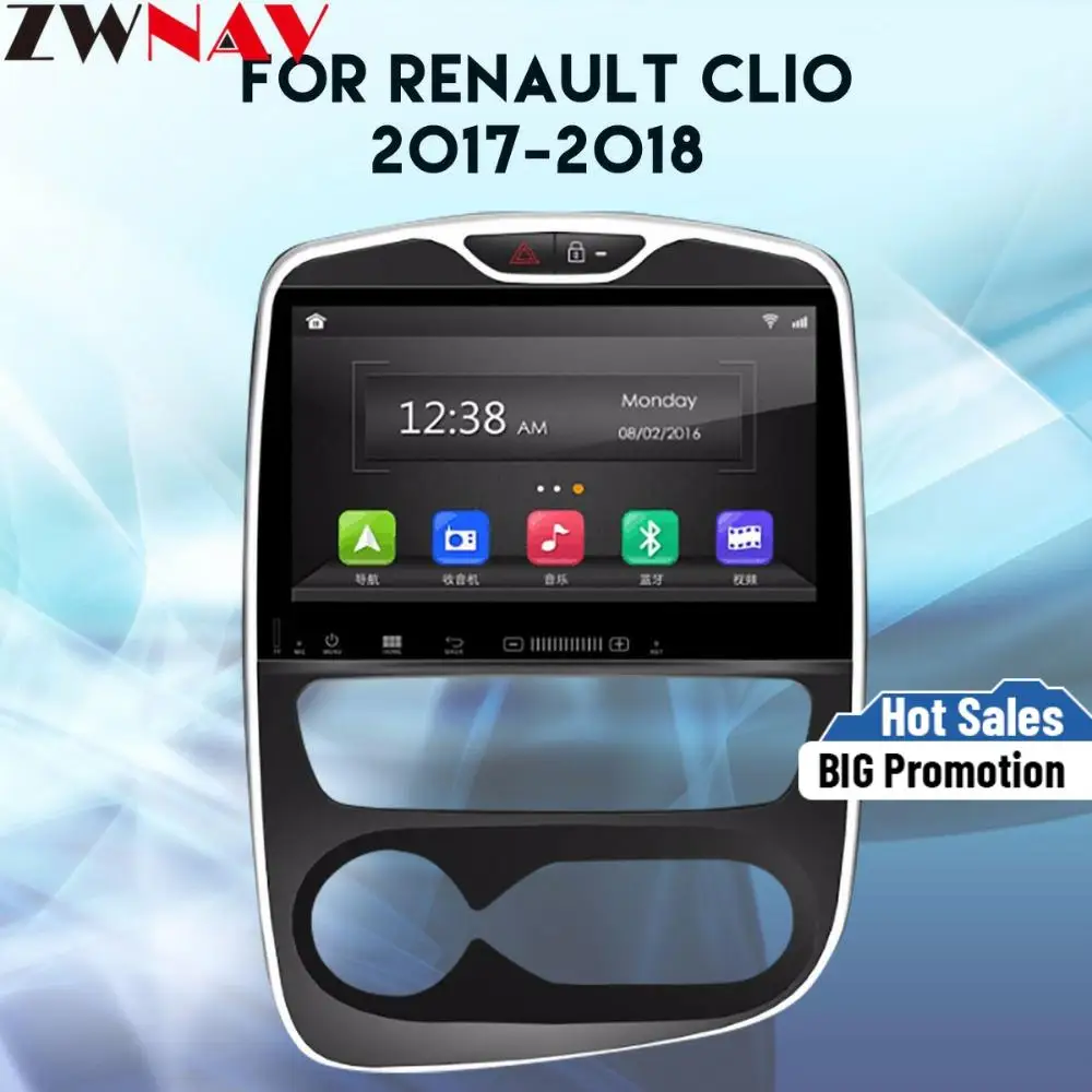 IPS Android 8 0 4 Гб ОЗУ ядер 32 ПЗУ для Renault Clio 2017 2018 автомобильный dvd плеер GPS Navi