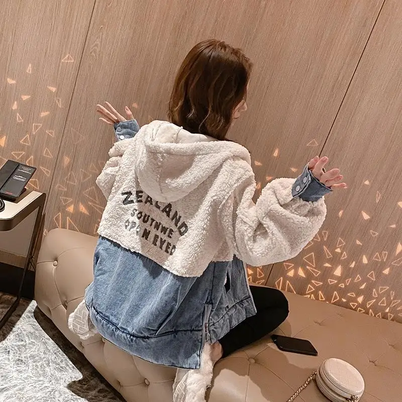 Осенне зимняя женская одежда жакет в клетку из овечьей шерсти с прострочкой