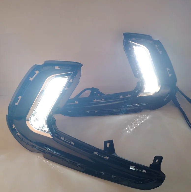 

1Set 12V ABS LED Car DRL Daytime Running Lights With Turn Yellow Signal For Hyundai Avante AD Elantra 2016 2017 2018