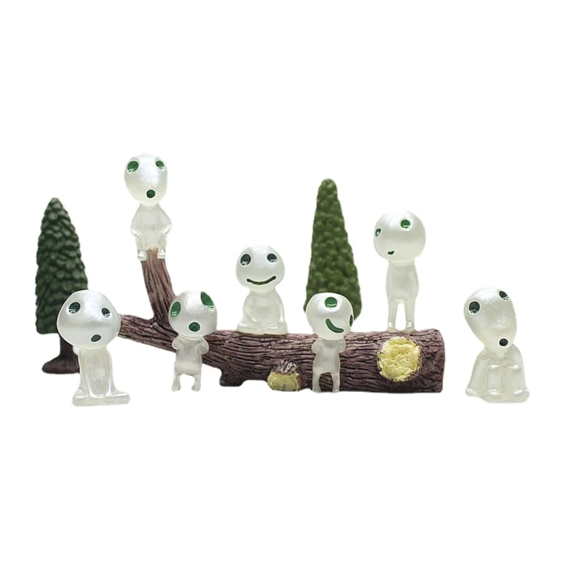 Ghibli Кодама Дух Дерева Принцесса Мононоке Мини фигурки светятся в темноте