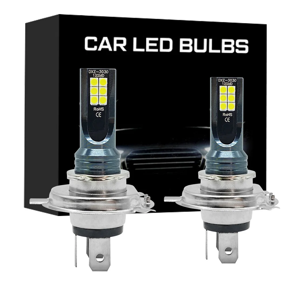 2Pcs H11 H4 H7 H8 9006 HB4 9005 PSX24W H16EU HB3 High Quality LED Auto Fog Lamp Car Fog Light Bulb 6000K 4300K White Blue Yellow