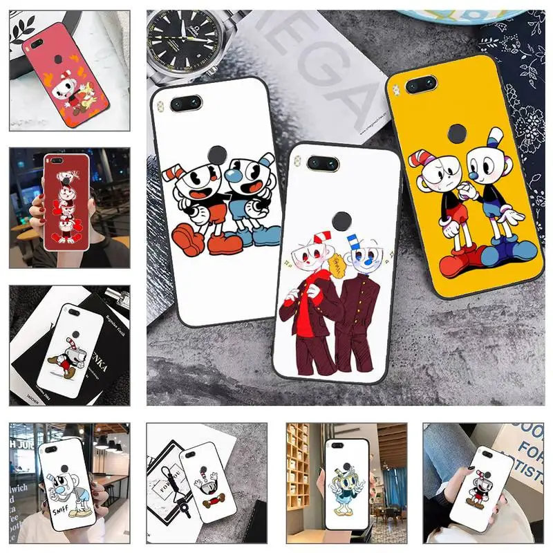 

cartoon cute Cuphead game Phone Case For Xiaomi Mi Redmi Note 8T 9T 9S 9A 10 7 8 9 Lite pro