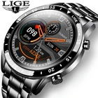Смарт-часы LIGE мужские с сенсорным экраном, водостойкие, IP67, Bluetooth