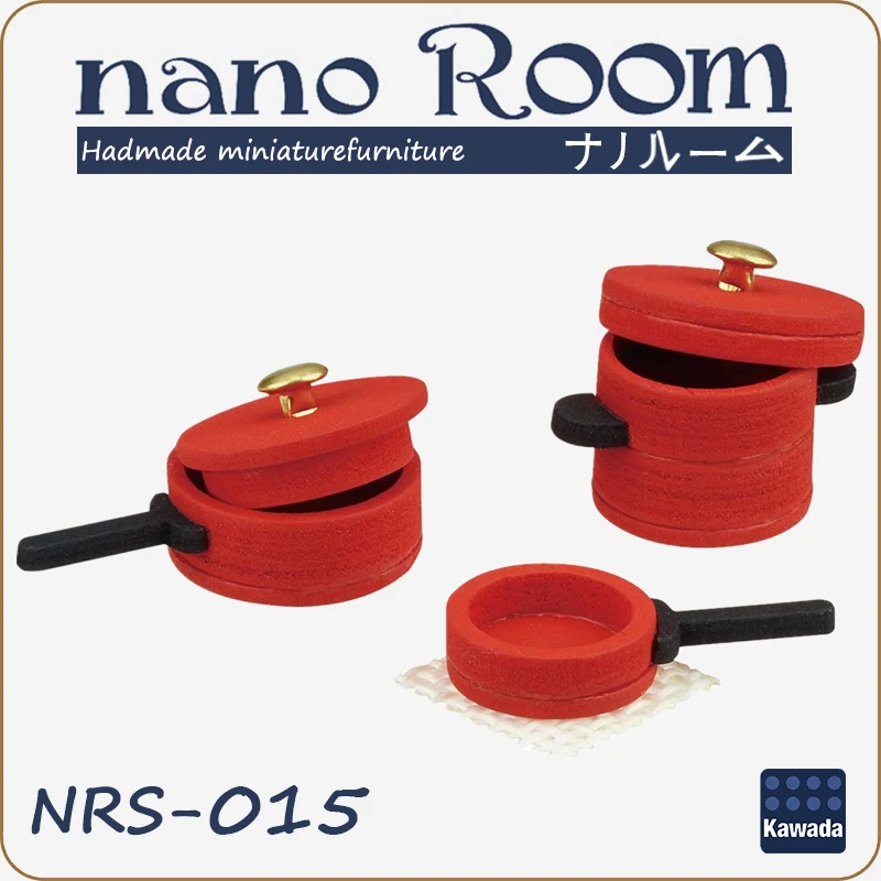 Миниатюрная мебель для комнаты Kawada Nano набор сковородок NanoRoom NRS-015 красная
