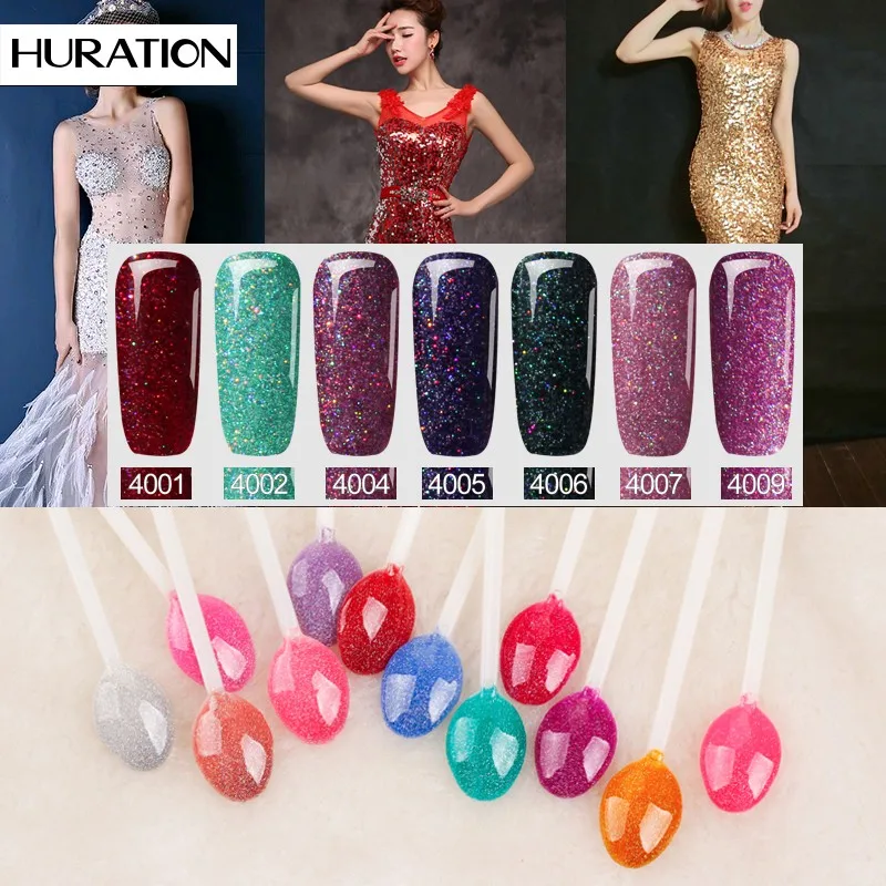 Huration Neon New 19 цветов 8 мл УФ гель светится в темноте лаки для ногтей замачиваемый