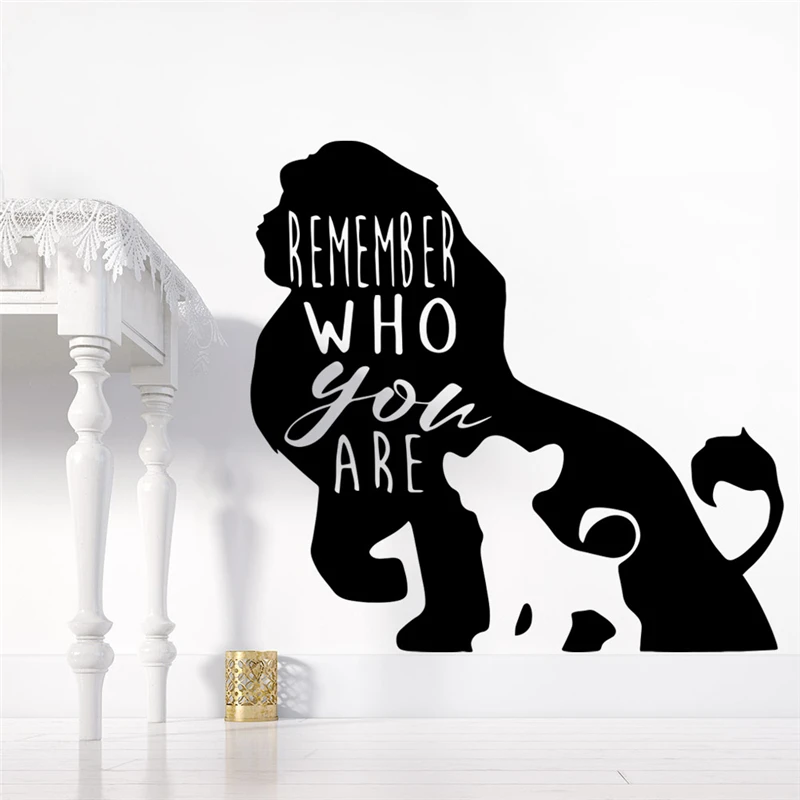 Наклейки на стену Король Лев Disney виниловые украшения для спальни детской комнаты