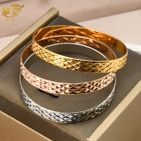 xuhuang rose three color copper bangles wholesale designer fashion cuff bracelet jewelry 2021 for women for party gift